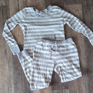 Hanna Andersson Women's Striped Long John Pajama Top and Pant